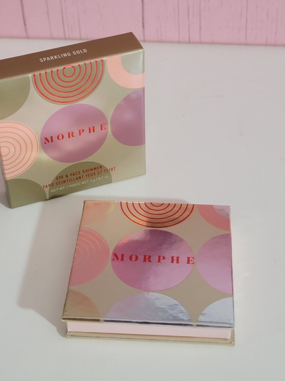 NWT Morphe Limited Edition Eye & Face Shimmer Highlighter, Sparkling Gold